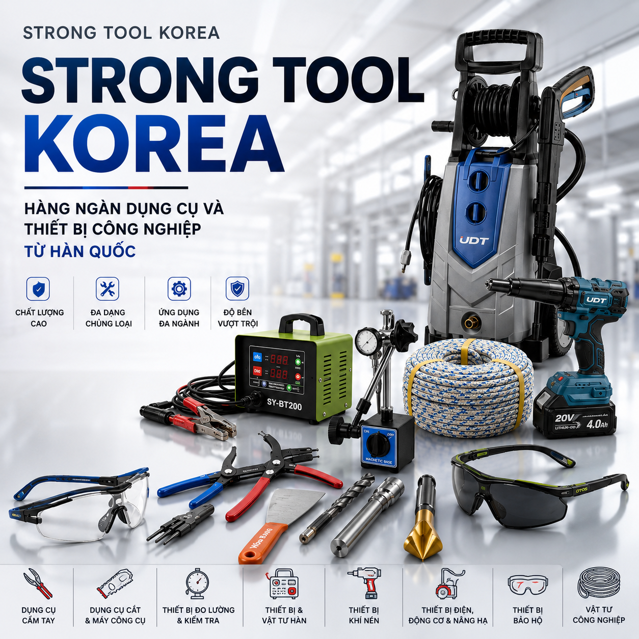 Khám phá catalog Strong Tool Korea – Hàng ngàn dụng cụ và thiết bị công nghiệp từ Hàn Quốc