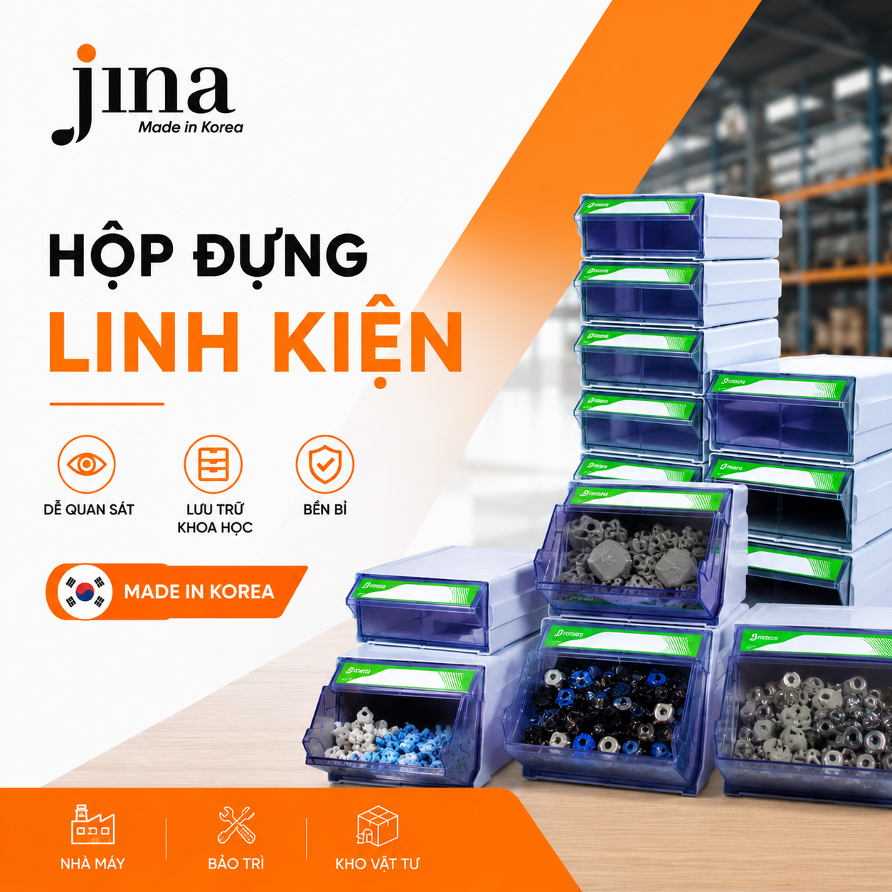 Hộp Đựng Linh Kiện CHOONGANG BRAIN Hàn Quốc | Series CA500 & CA700
