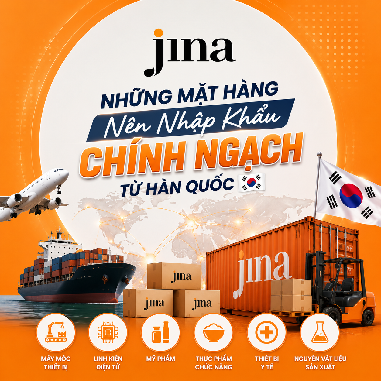 Những Mặt Hàng Nên Nhập Khẩu Chính Ngạch Từ Hàn Quốc
