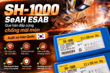 Que Hàn SH-1000 SeAH ESAB Hàn Quốc – Que Hàn Đắp Cứng Chống Mài Mòn