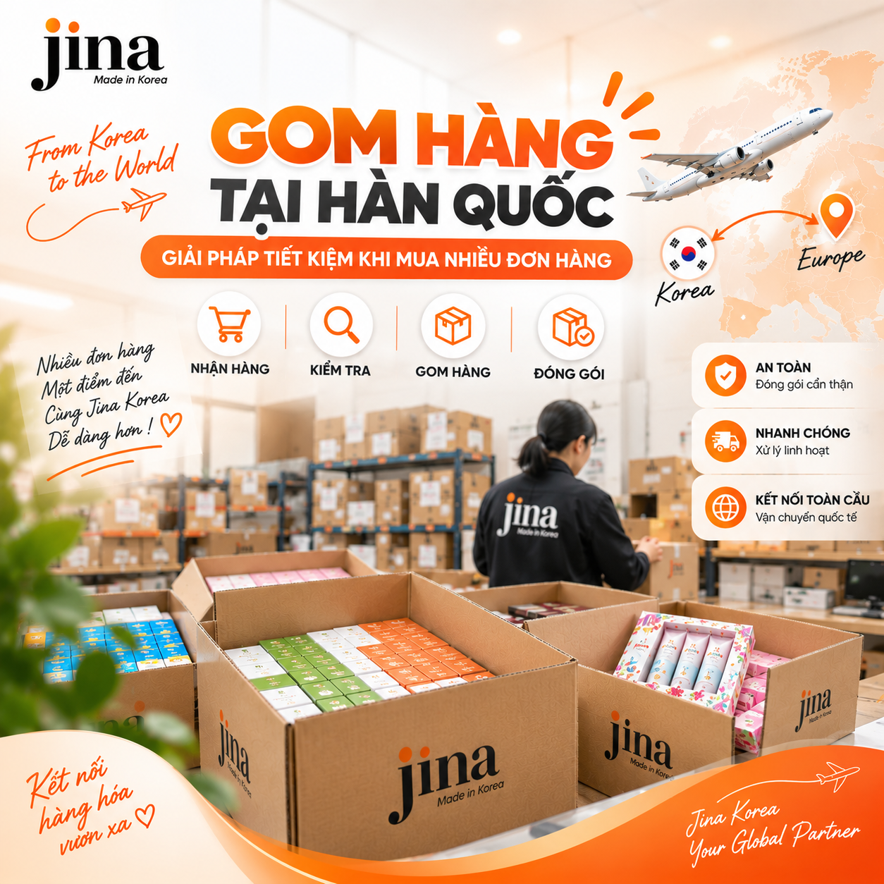 Gom Hàng Tại Hàn Quốc – Giải Pháp Tiết Kiệm Khi Mua Nhiều Đơn Hàng