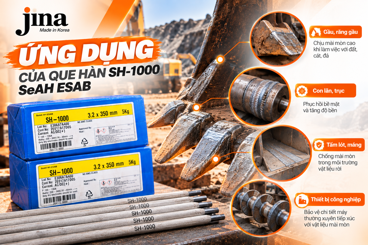 Ứng Dụng Của Que Hàn SH-1000 SeAH ESAB