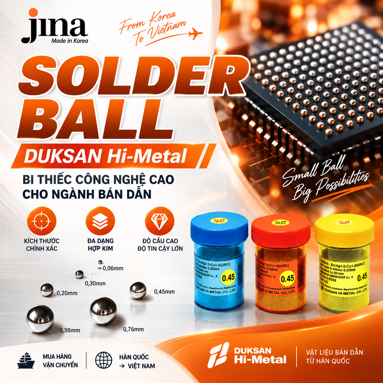 Solder Ball Hàn Quốc