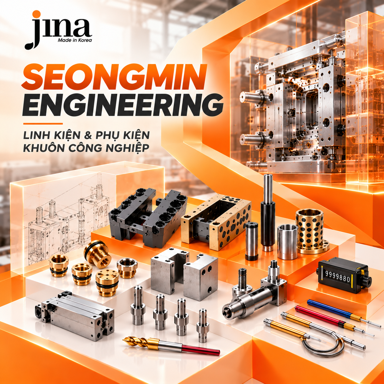 Seongmin Engineering Hàn Quốc – Linh Kiện & Phụ Kiện Khuôn Công Nghiệp