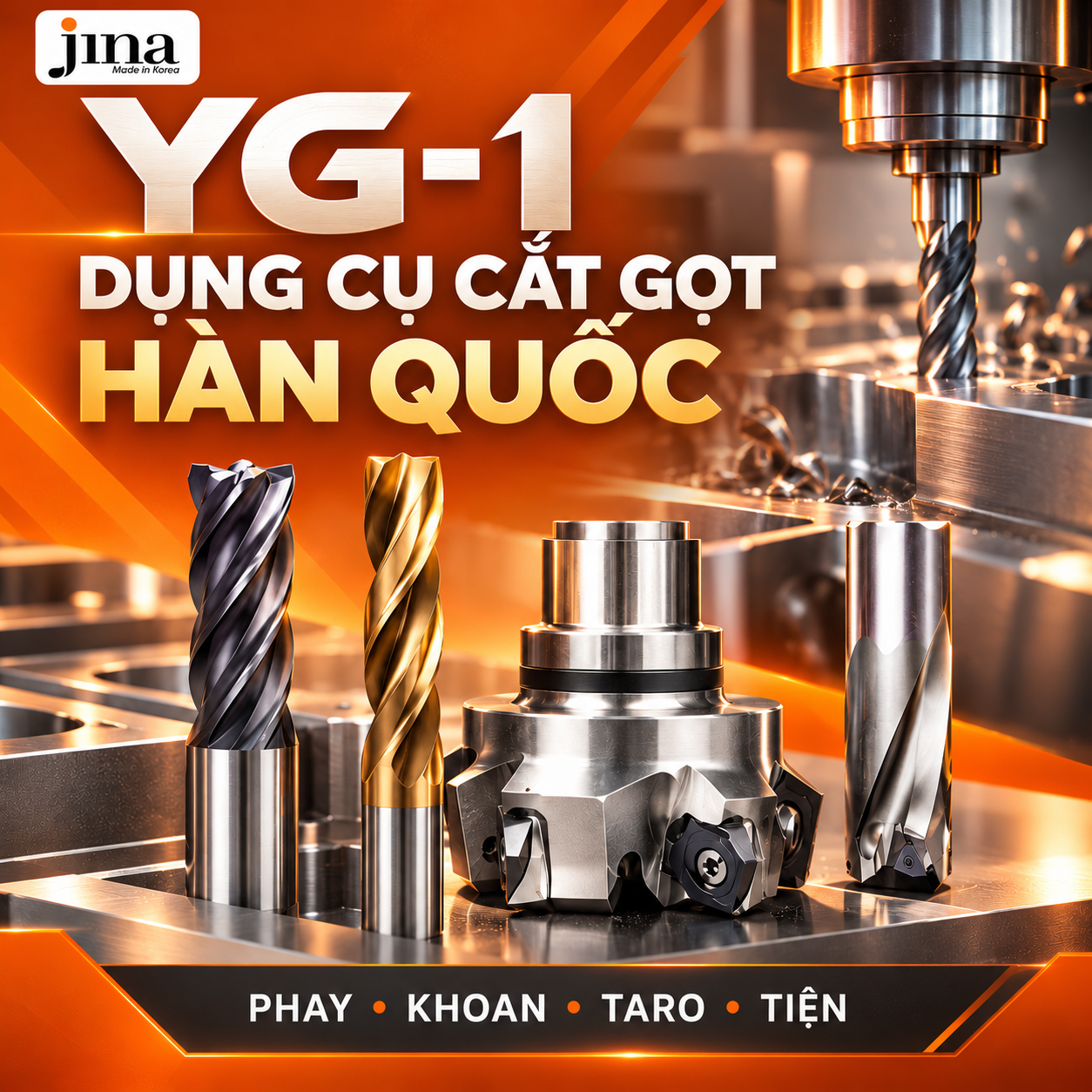 YG-1 – Thương hiệu dụng cụ cắt gọt Hàn Quốc cho ngành cơ khí chính xác